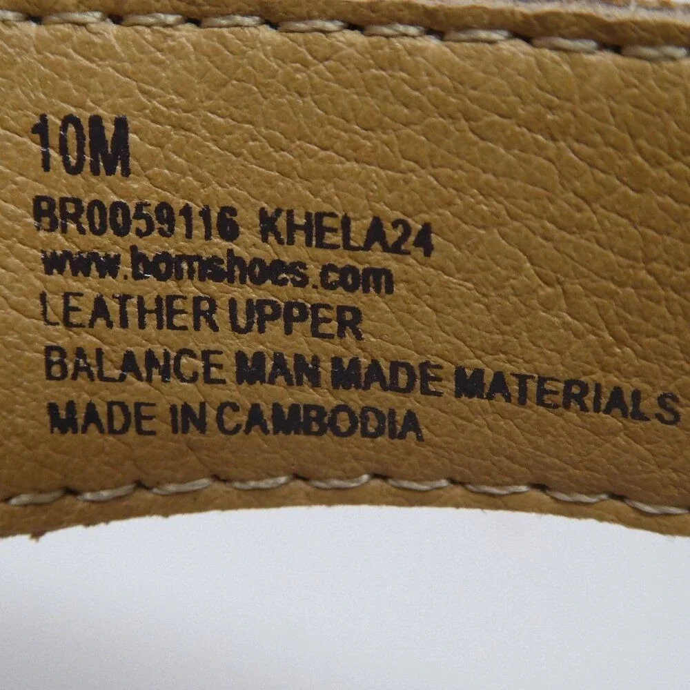 Born Paley Wedge Sandals Women‎ 10 Brown Leather Elastic Straps Comfort